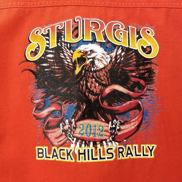 Sturgis 2012 Black Hills Rally Shirt Top NEW Lg - Picture 7 of 10